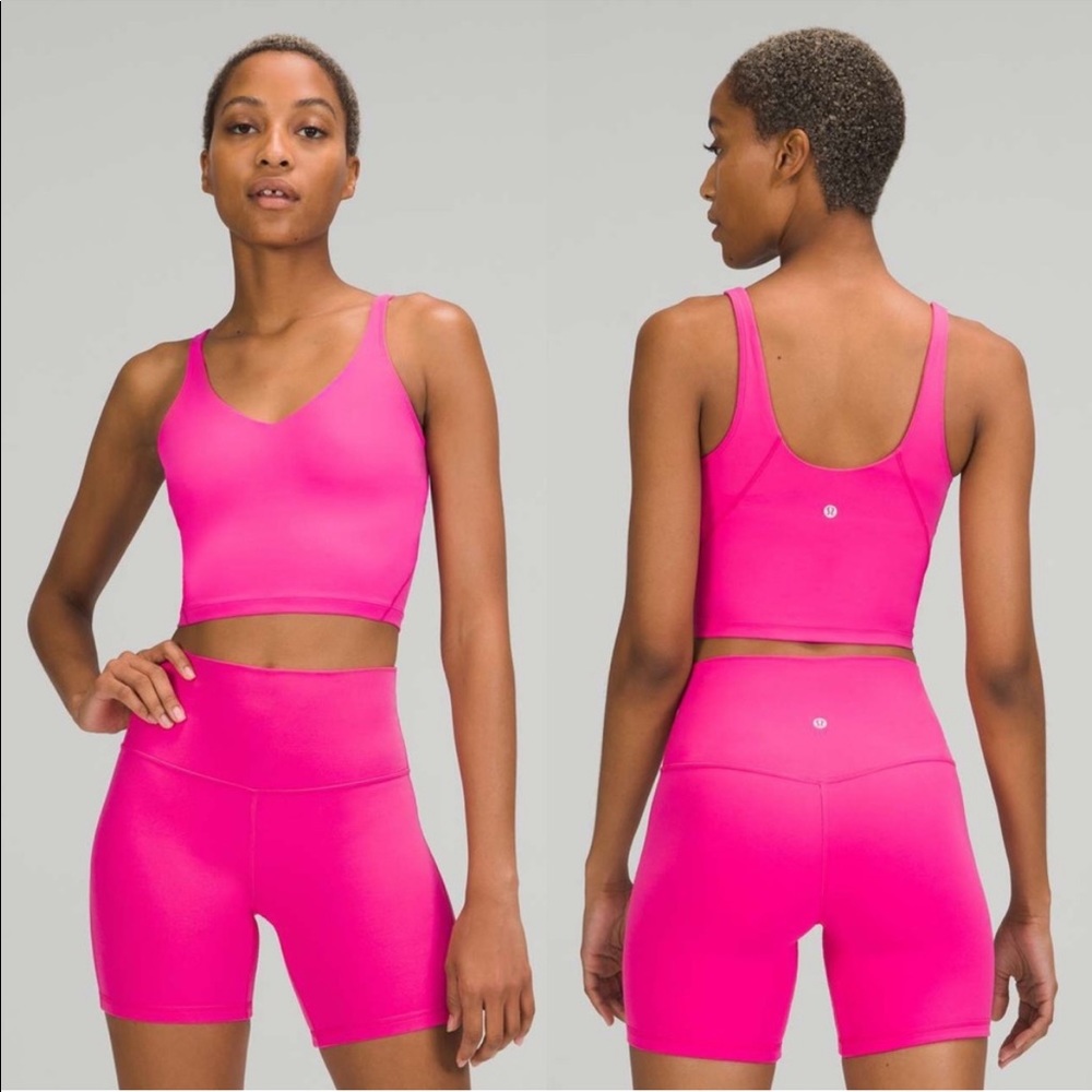 NWT Align Tank in Sonic Pink.